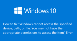 Ошибка windows cannot access the specified device